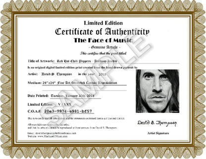 Red Hot Chili Peppers - Anthony Kiedis